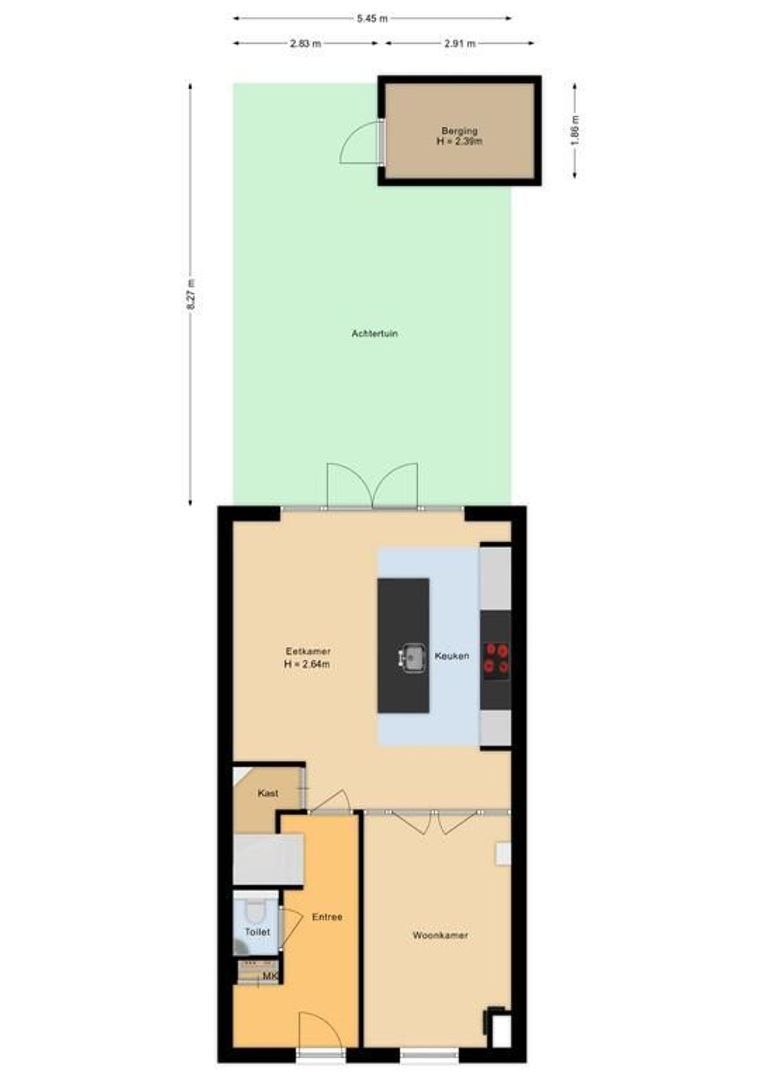 Losplaatskade 43, Noordwijk plattegrond-0