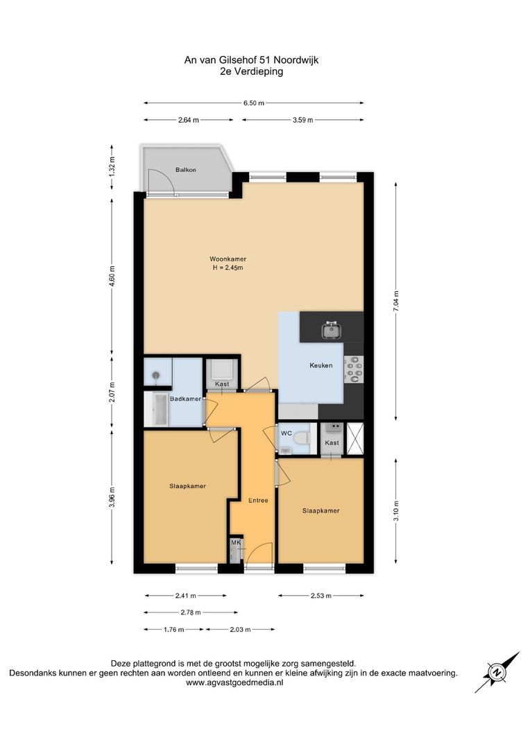 An van Gilsehof 51, Noordwijk plattegrond-0