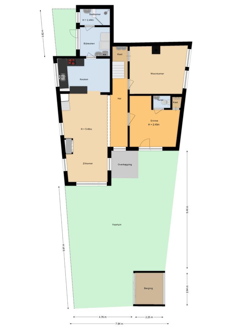 Schiestraat 31, Noordwijk plattegrond-0