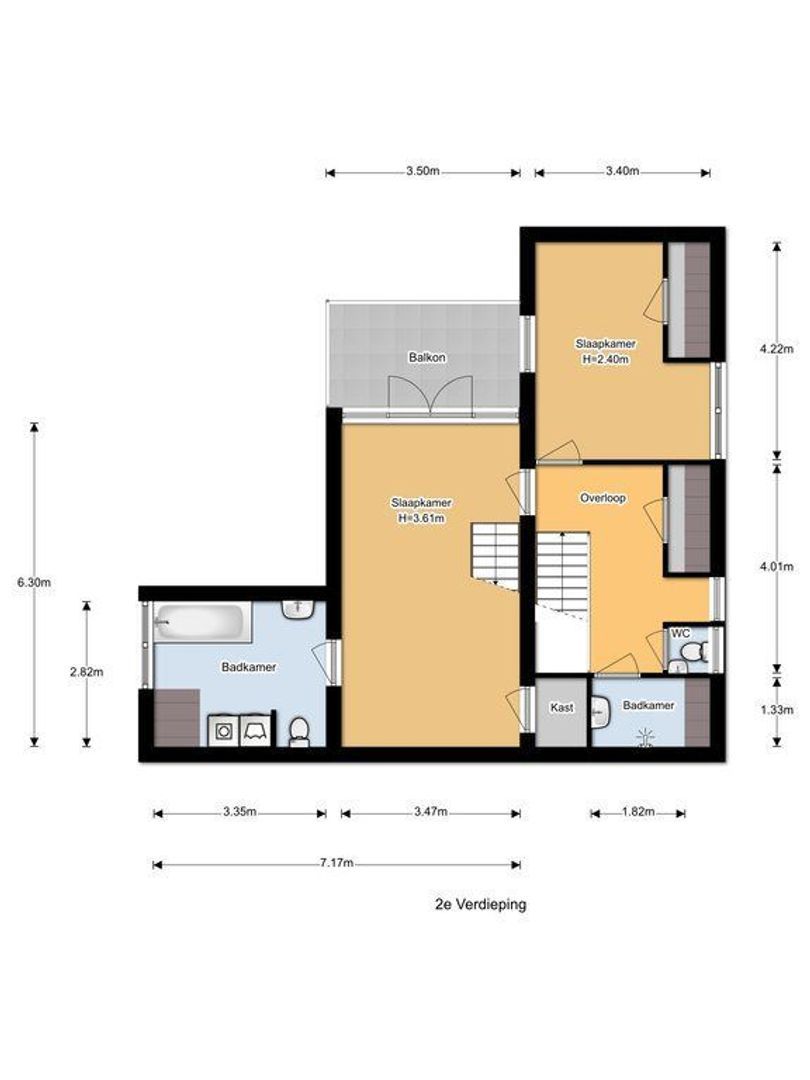 Hoofdstraat 139, Noordwijk plattegrond-1
