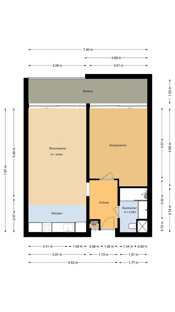 Duinroos 66, Noordwijk plattegrond-0