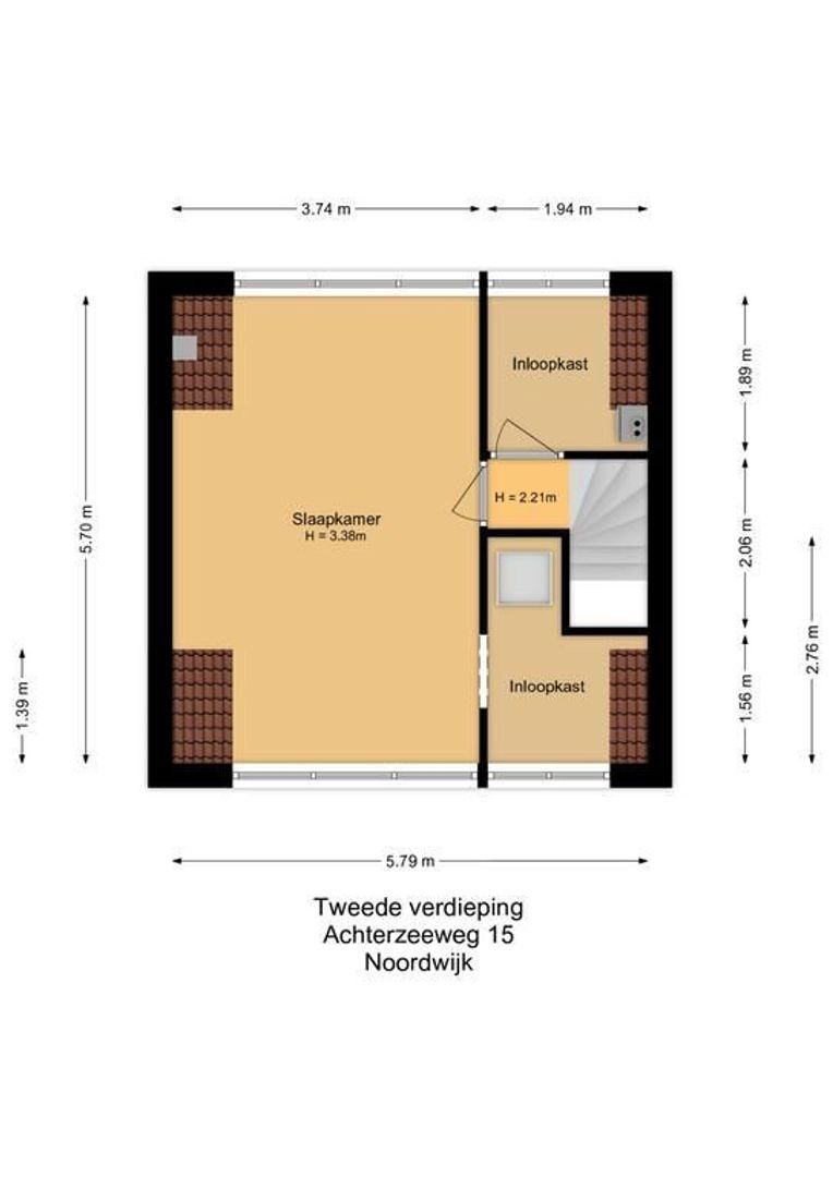 Achterzeeweg 15, Noordwijk plattegrond-3