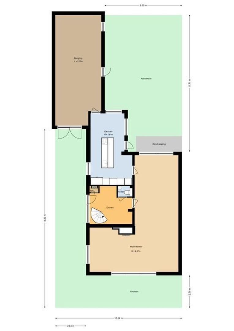 van Struykstraat 17, Noordwijk plattegrond-0