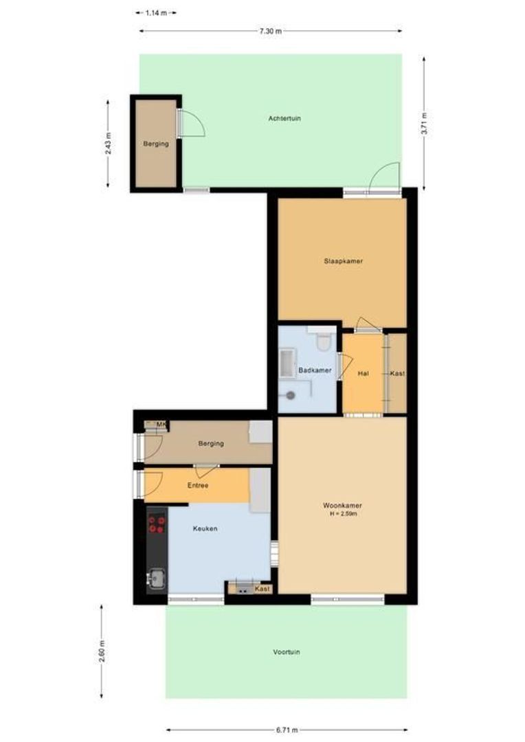 Lavendelhof 41, Noordwijk plattegrond-0