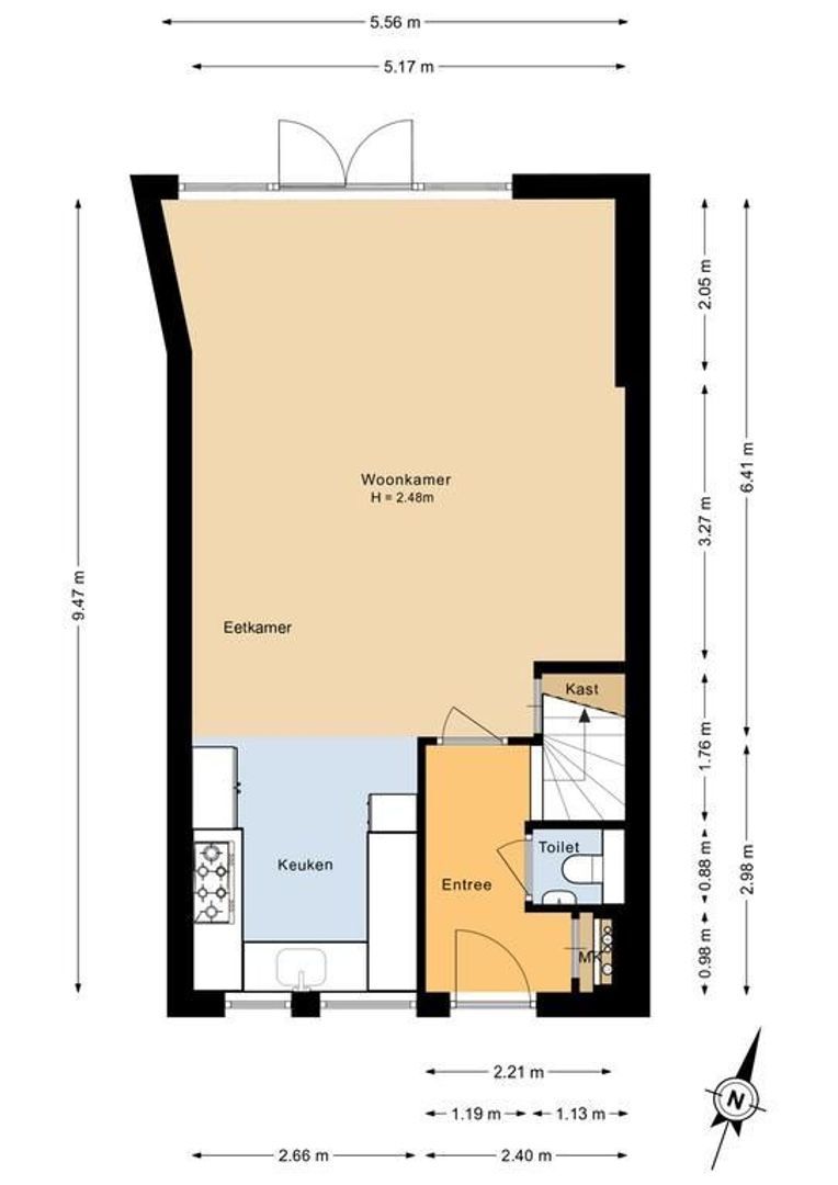 Westerhout 57, Noordwijkerhout plattegrond-1