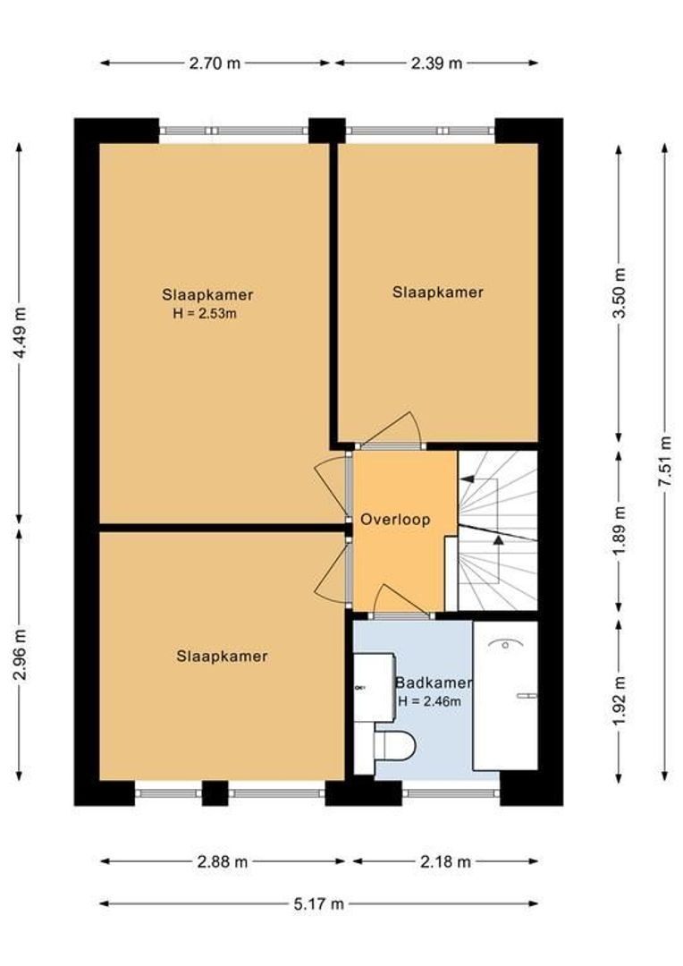 Westerhout 57, Noordwijkerhout plattegrond-2