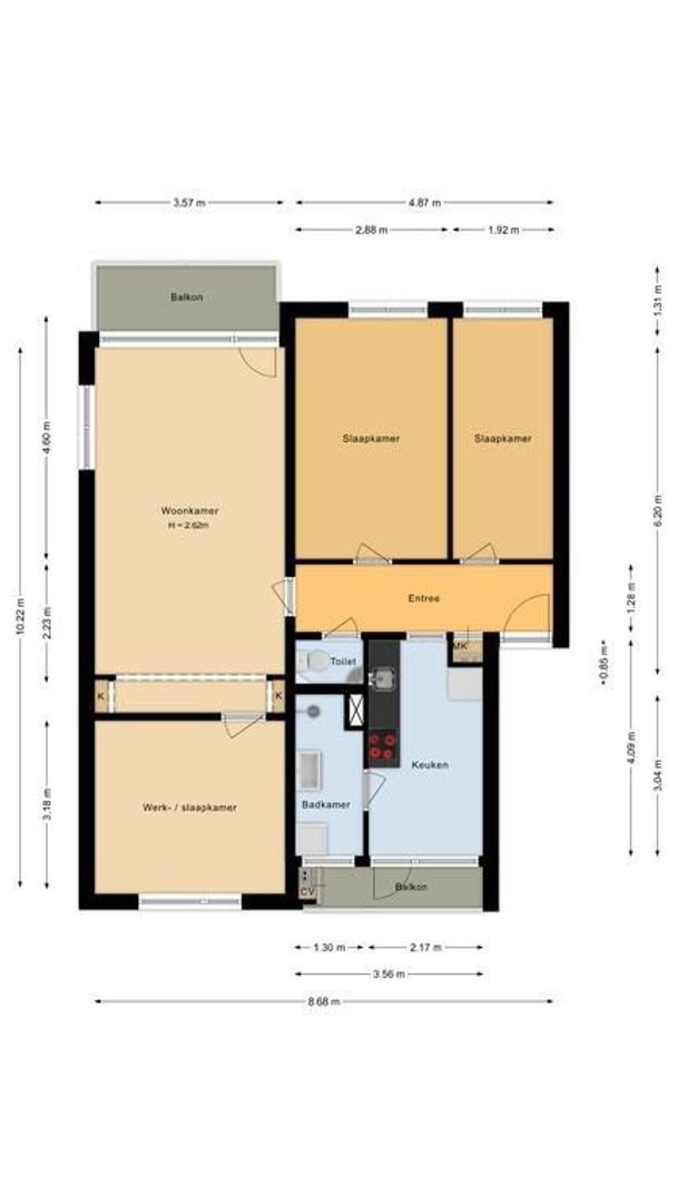 Salviahof 61, Noordwijk plattegrond-0