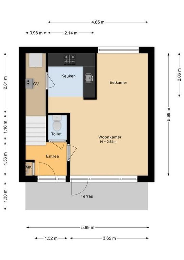 Abel Tasmanstraat 12, Noordwijk plattegrond-0