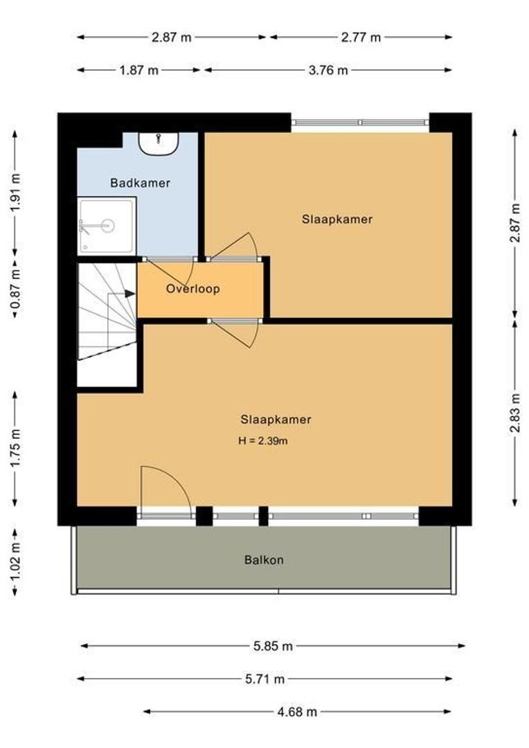 Abel Tasmanstraat 12, Noordwijk plattegrond-1