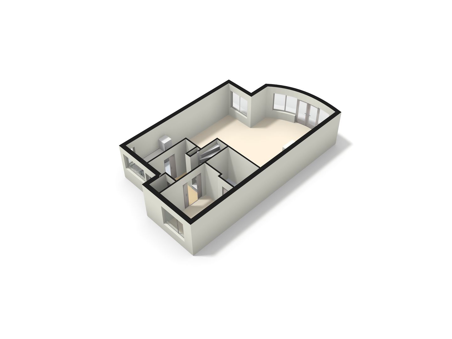 de la Bassecour Caanstraat 147, Noordwijk plattegrond-5