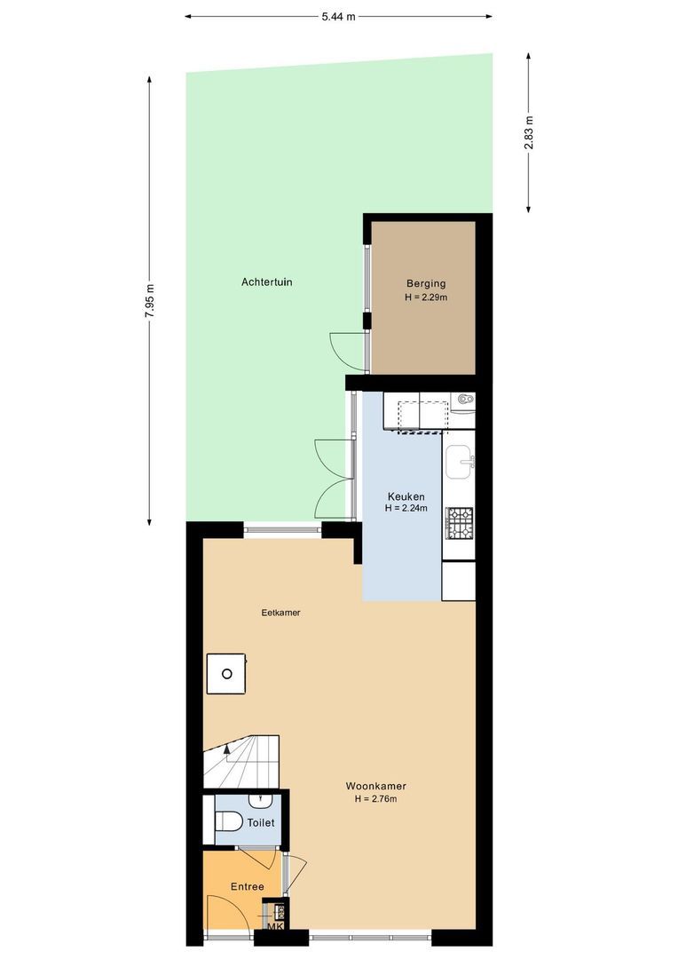 IJmuiderstraat 20, Noordwijk plattegrond-0