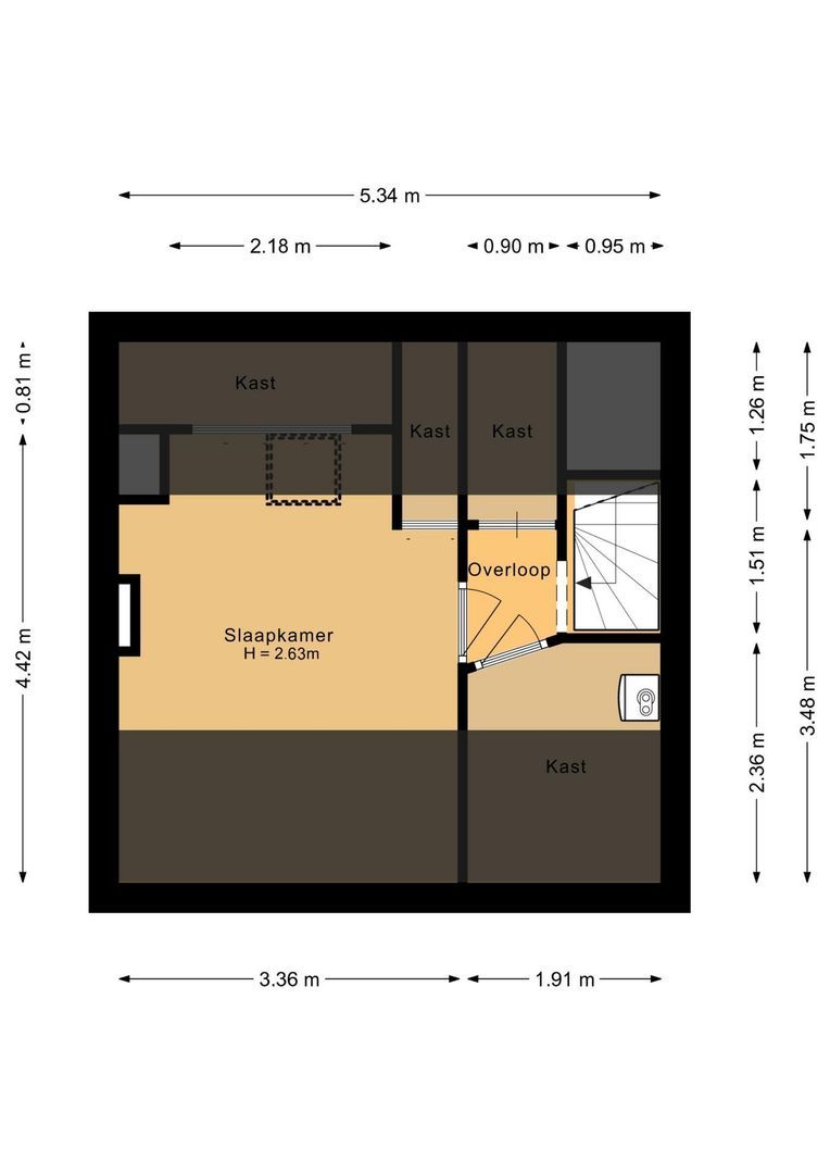 Witte de Withstraat 8, Noordwijk plattegrond-5