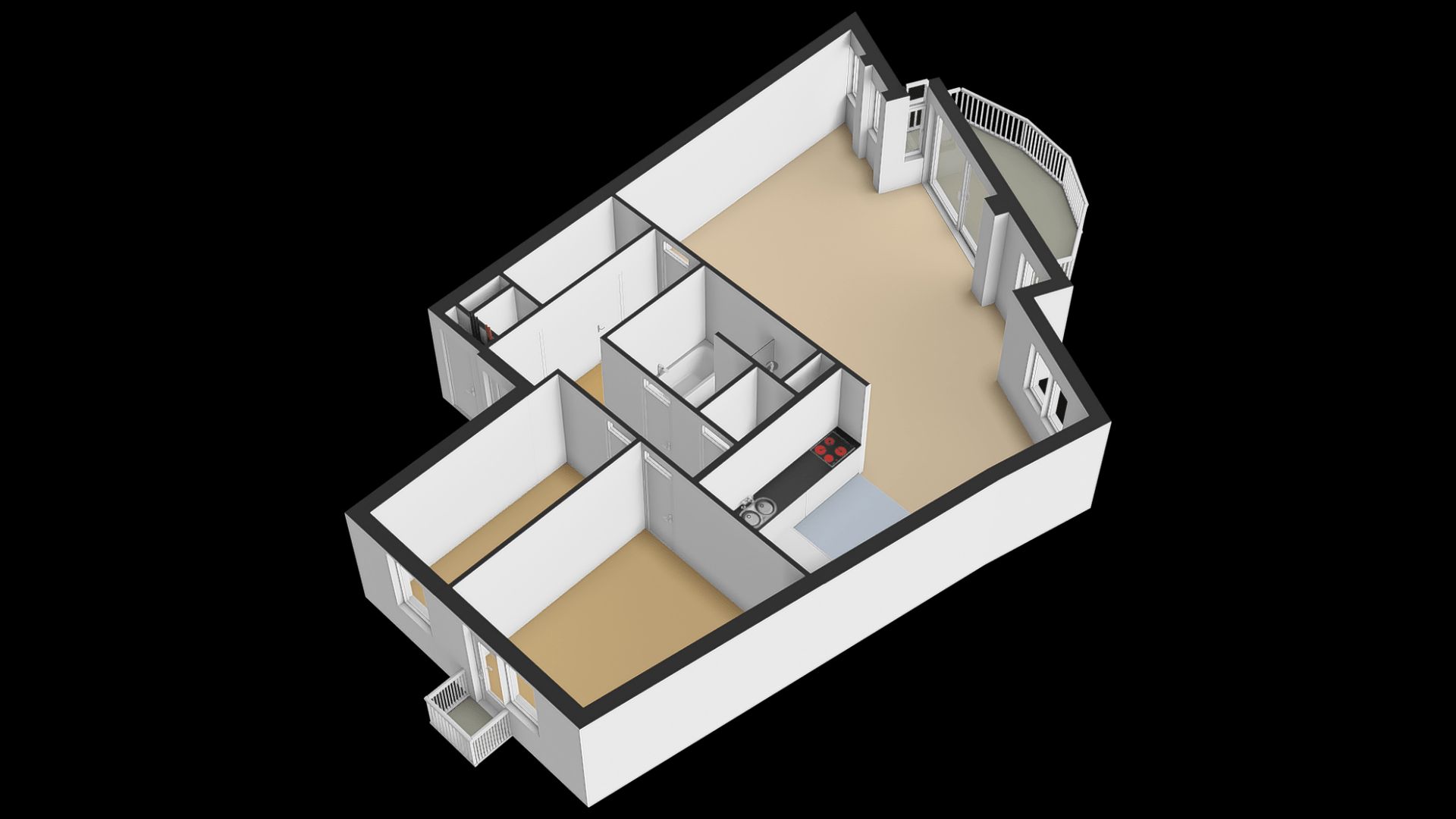 Koningin Wilhelmina Boulevard 6 C, Noordwijk plattegrond-2