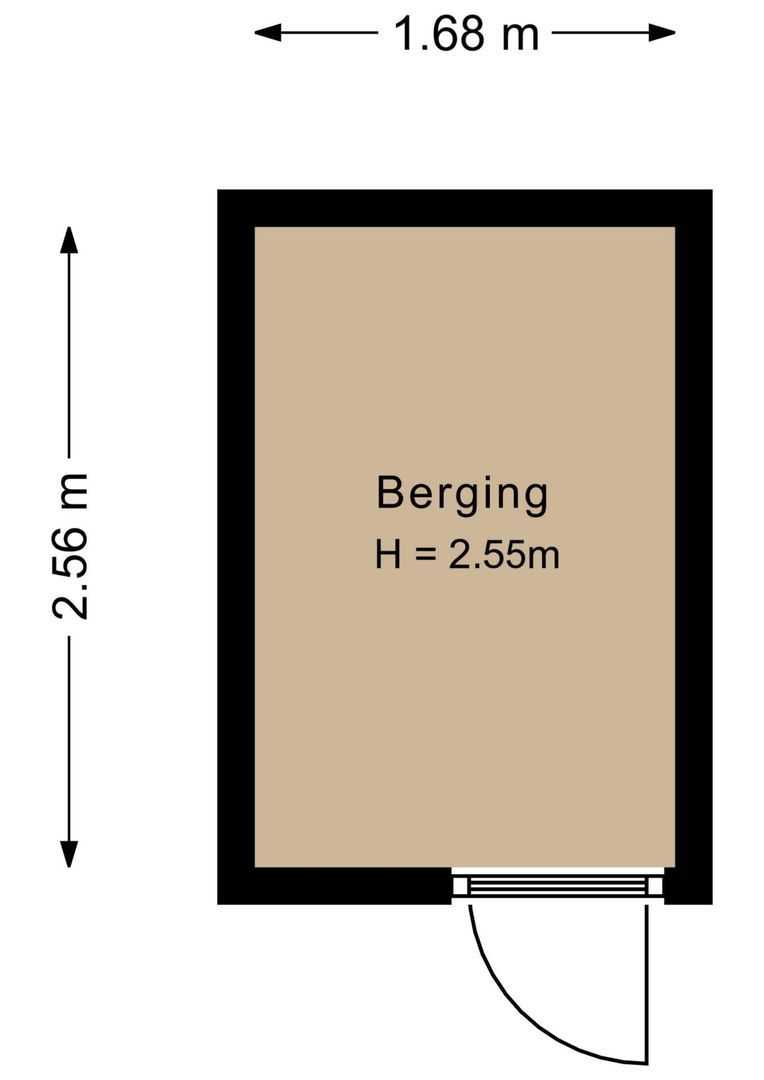 Koningin Wilhelmina Boulevard 6 C, Noordwijk plattegrond-1