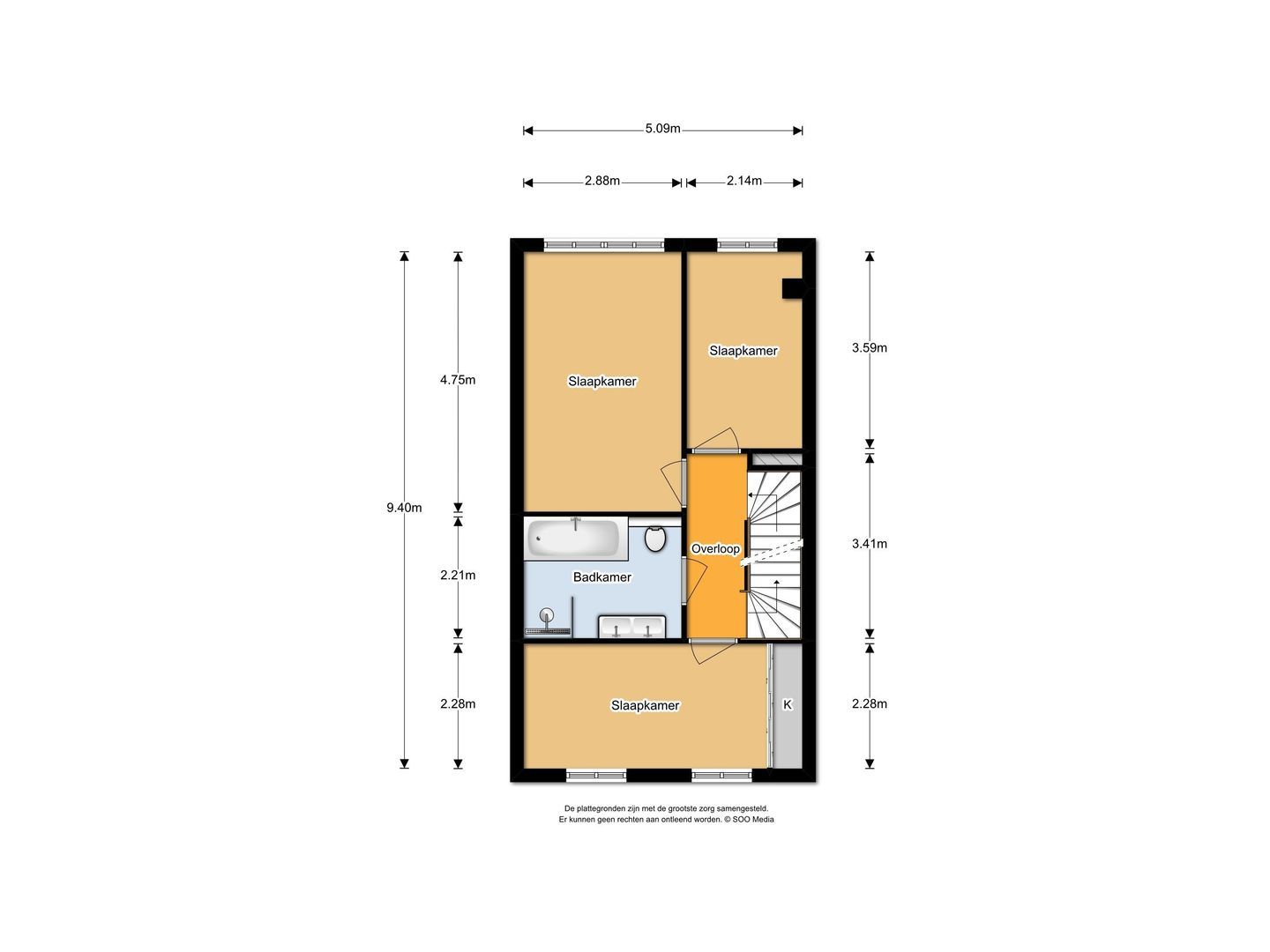 Gerrit Heeringastraat 7, Noordwijk plattegrond-1