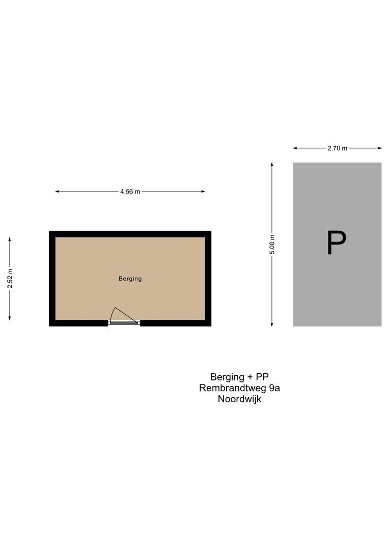 Rembrandtweg 9 A, Noordwijk plattegrond-1