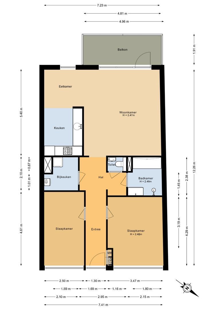 Peterhof 44, Noordwijk plattegrond-0