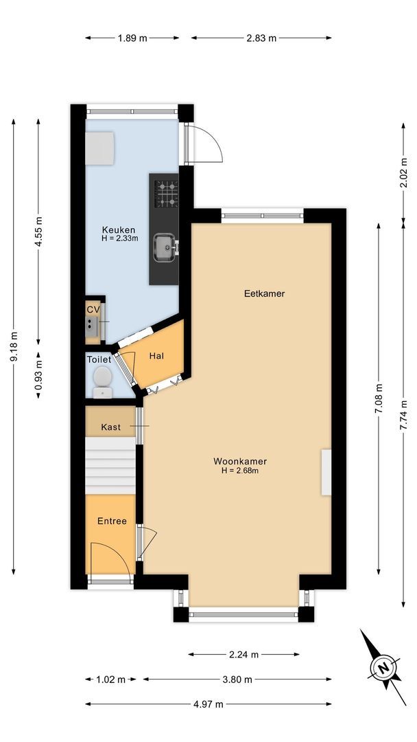 Daniël Noteboomstraat 12, Noordwijk plattegrond-1