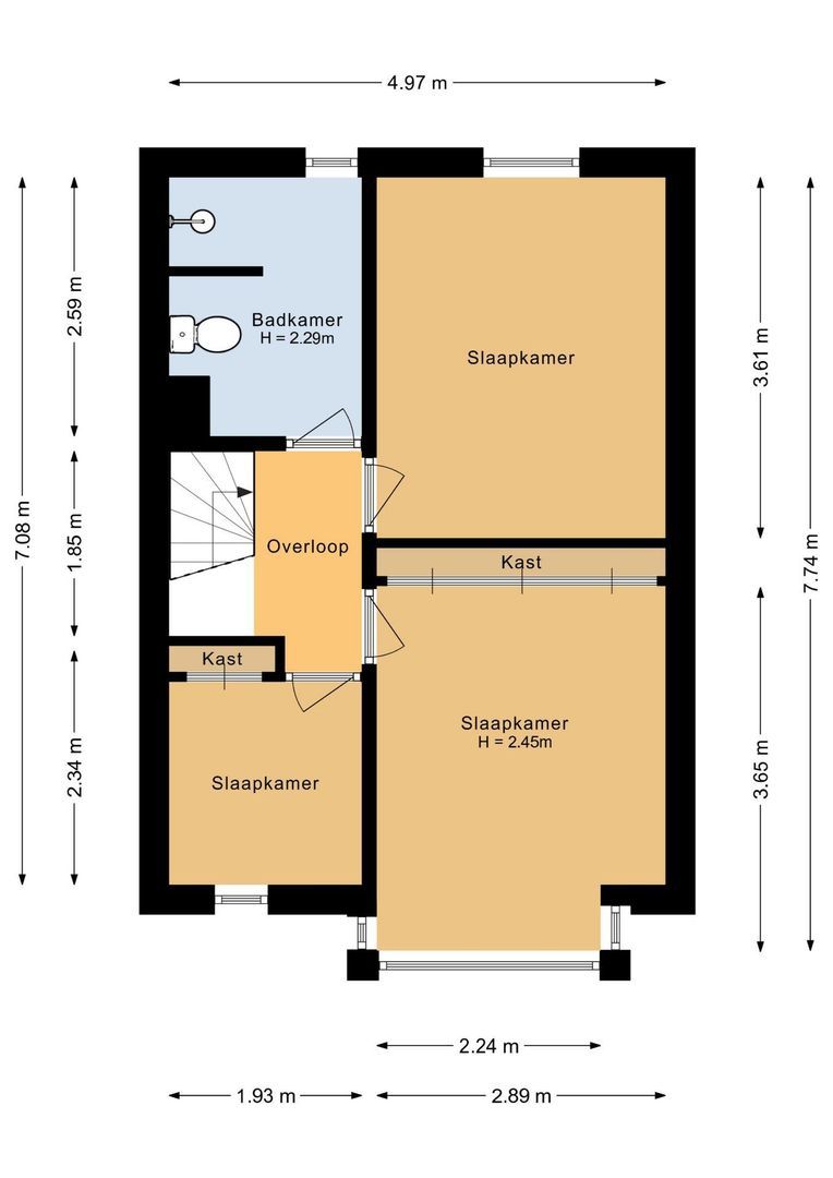 Daniël Noteboomstraat 12, Noordwijk plattegrond-2