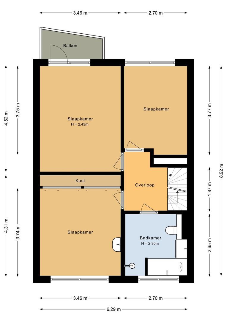 Thijs van der Lindenstraat 44, Noordwijk plattegrond-2