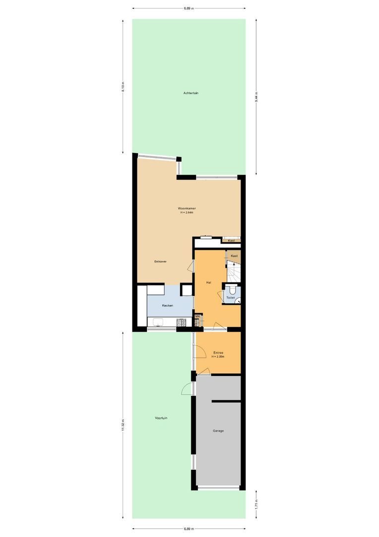 Thijs van der Lindenstraat 44, Noordwijk plattegrond-0