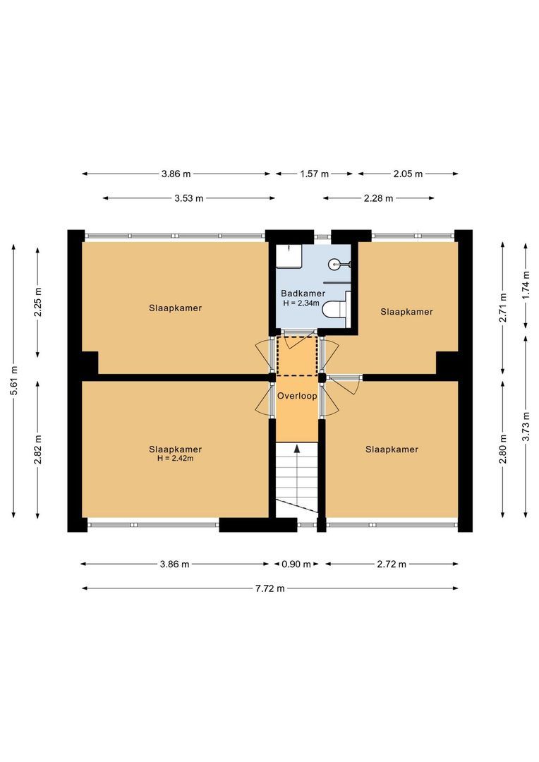 Leon Senfstraat 13, Noordwijk plattegrond-2