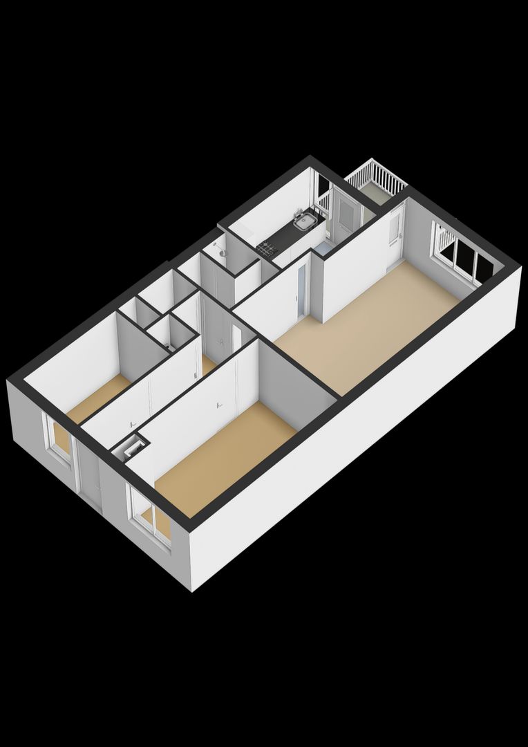 Zandbank 45, Noordwijk plattegrond-2