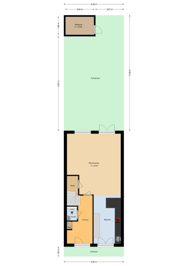 Nieuwe Voorstraat 37, Noordwijk plattegrond-0