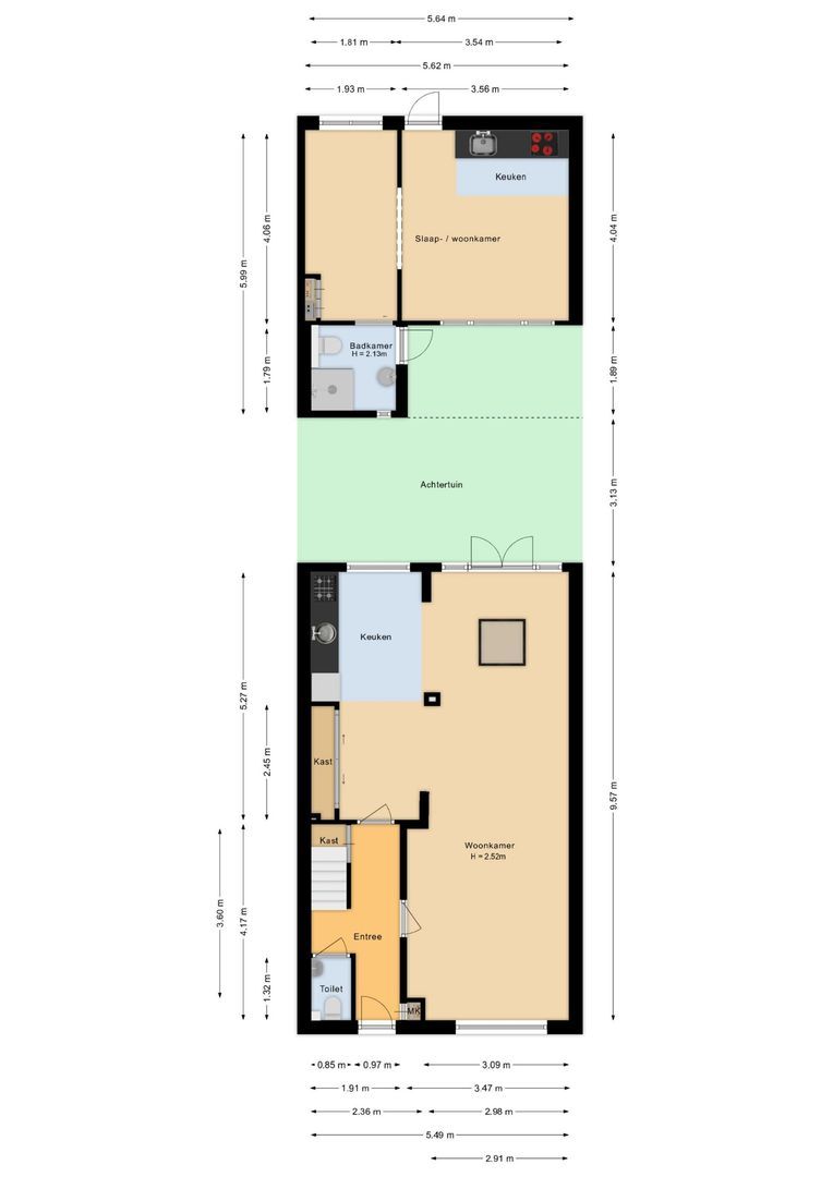 Ludolph Berkemeierstraat 50, Noordwijk plattegrond-1
