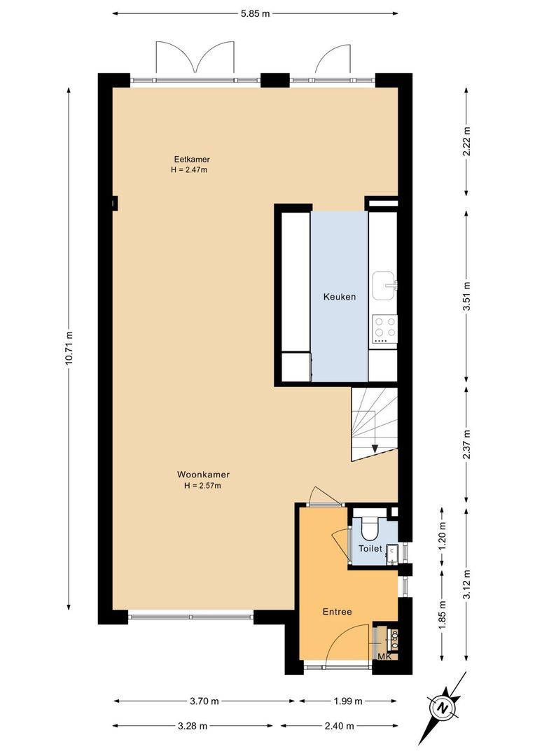 Dreefkant 34, Noordwijk plattegrond-1