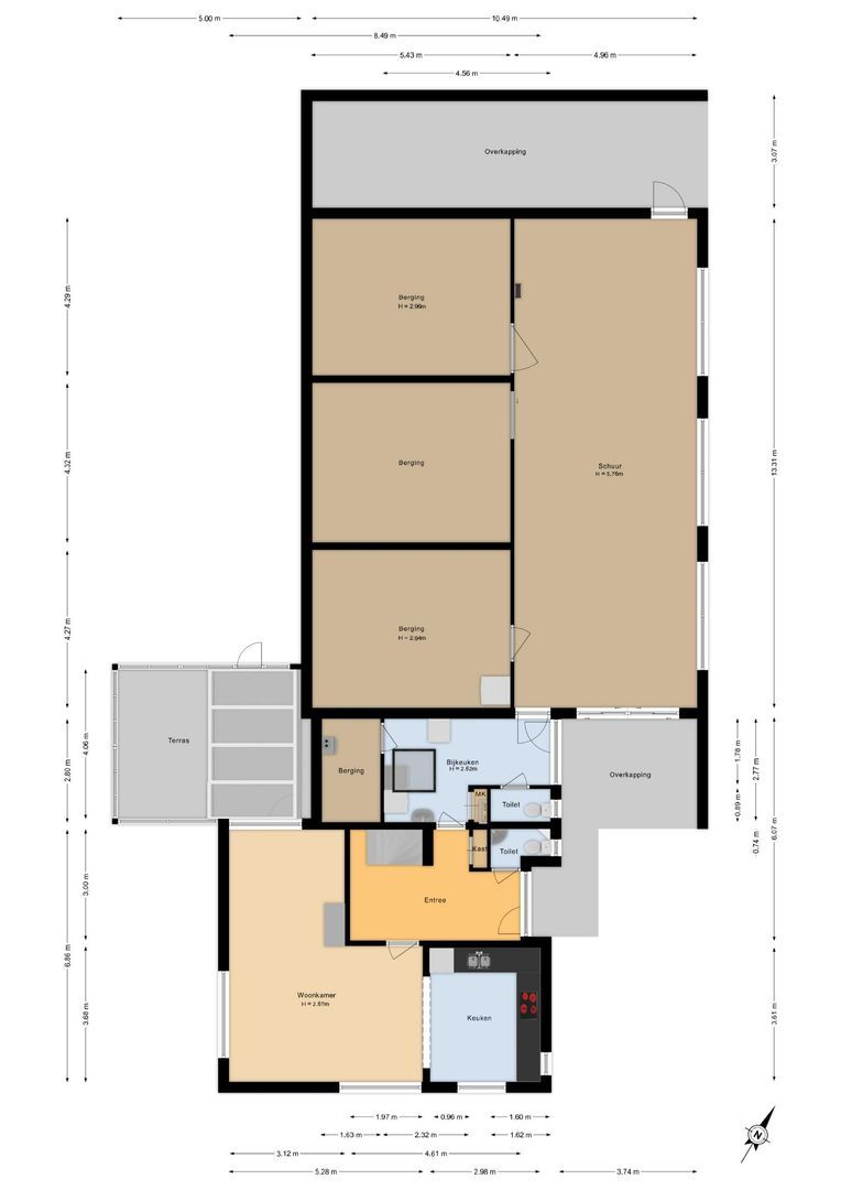 Zwarteweg 18, Noordwijk plattegrond-1