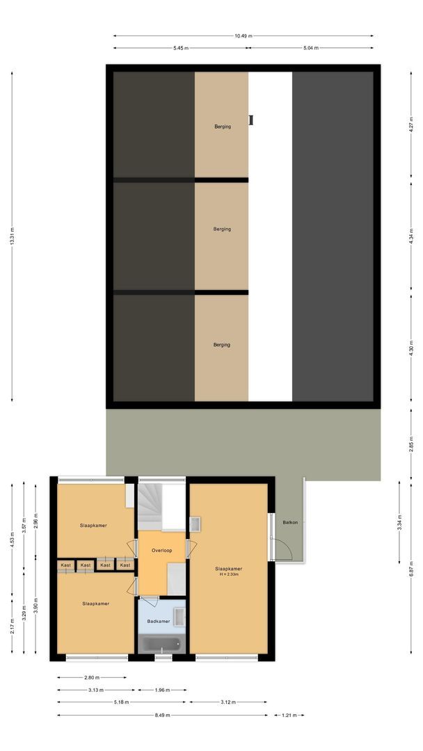 Zwarteweg 18, Noordwijk plattegrond-2