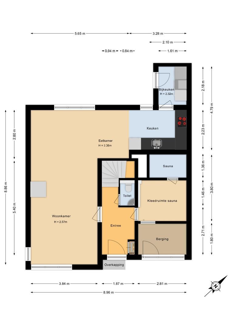 Offemweg 4, Noordwijk plattegrond-1