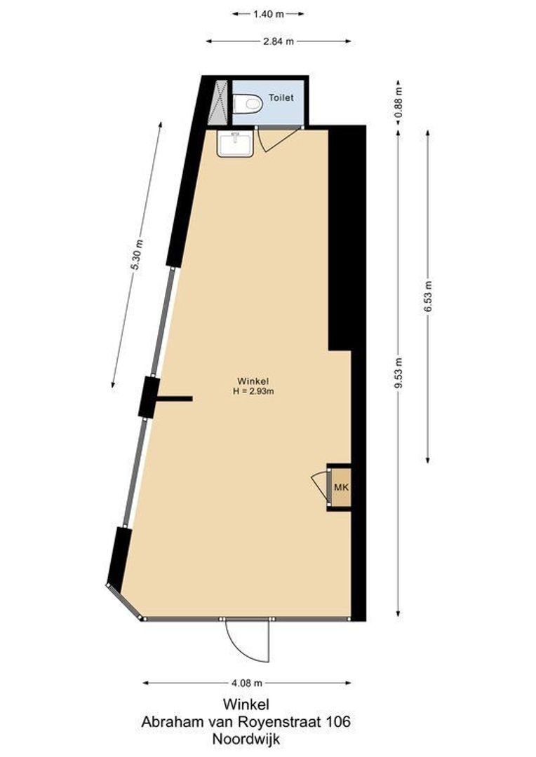 Abraham van Royenstraat 106, Noordwijk plattegrond-0