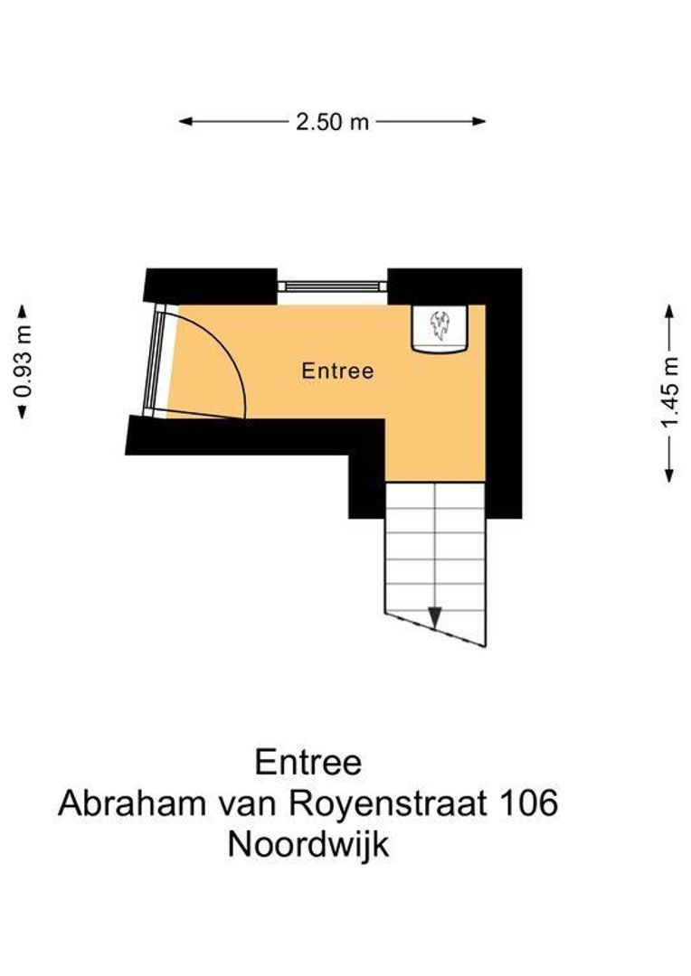 Abraham van Royenstraat 106, Noordwijk plattegrond-1