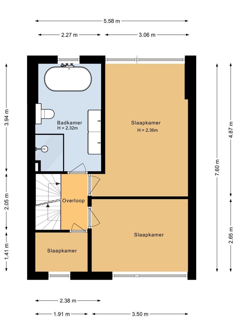Dr. Hadriaan van Neslaan 86, Noordwijk plattegrond-2