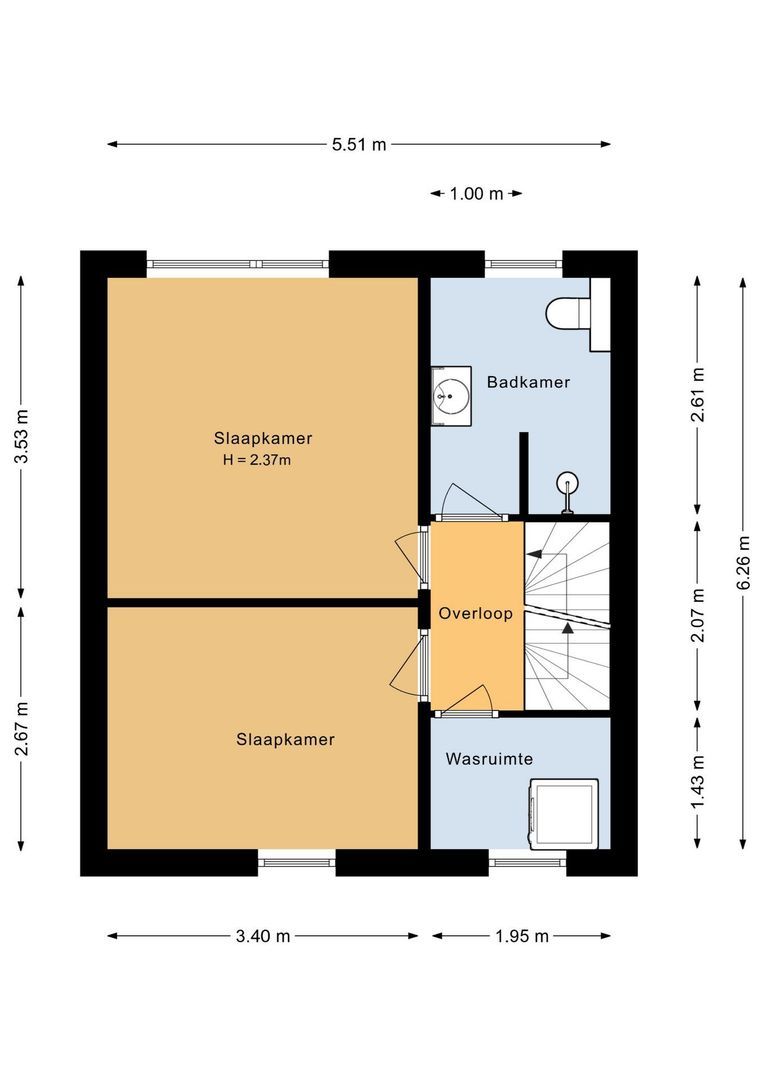 Dr. Hadriaan van Neslaan 80, Noordwijk plattegrond-2