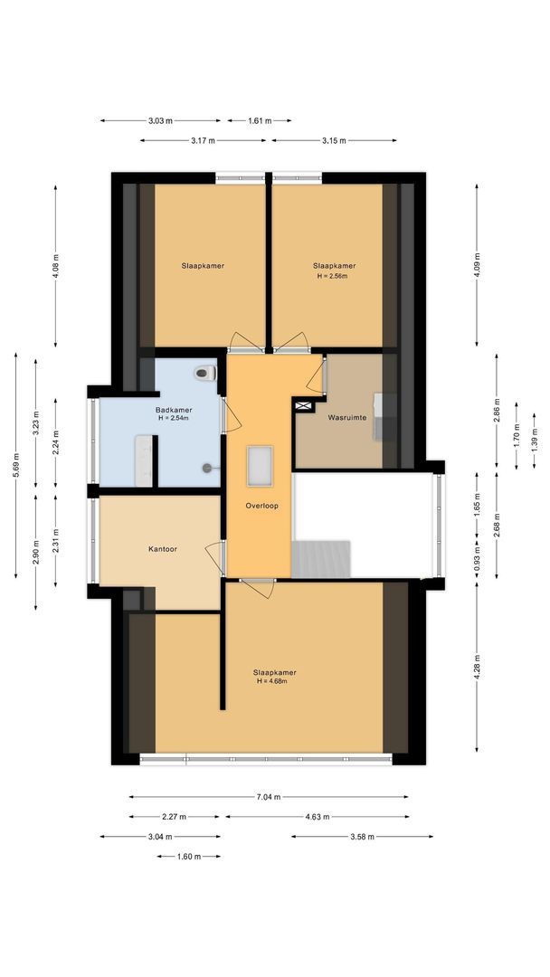 Liduinalaan 16, Noordwijkerhout plattegrond-2
