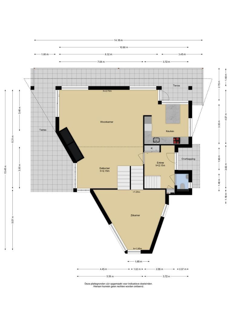 Rembrandtweg 11 A, Noordwijk plattegrond-1