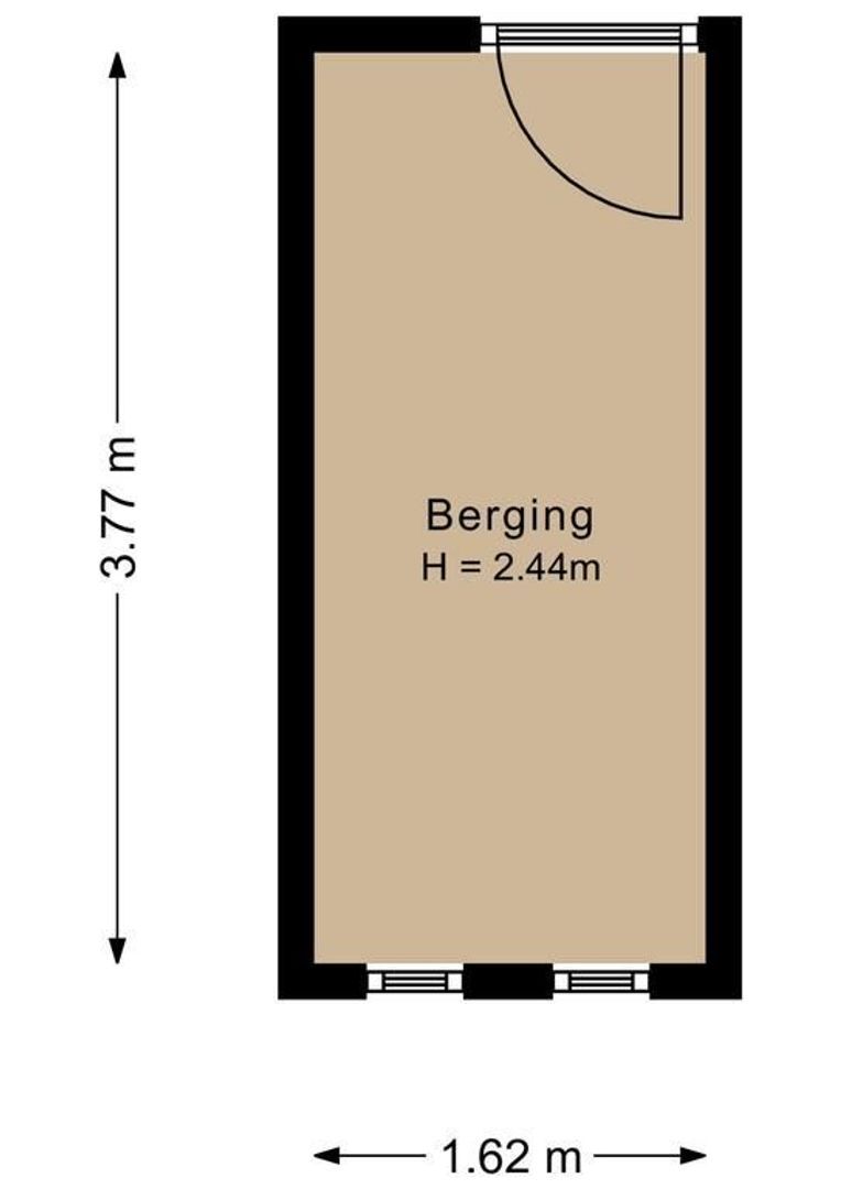 Jan van Henegouwenweg 64, Noordwijk plattegrond-1