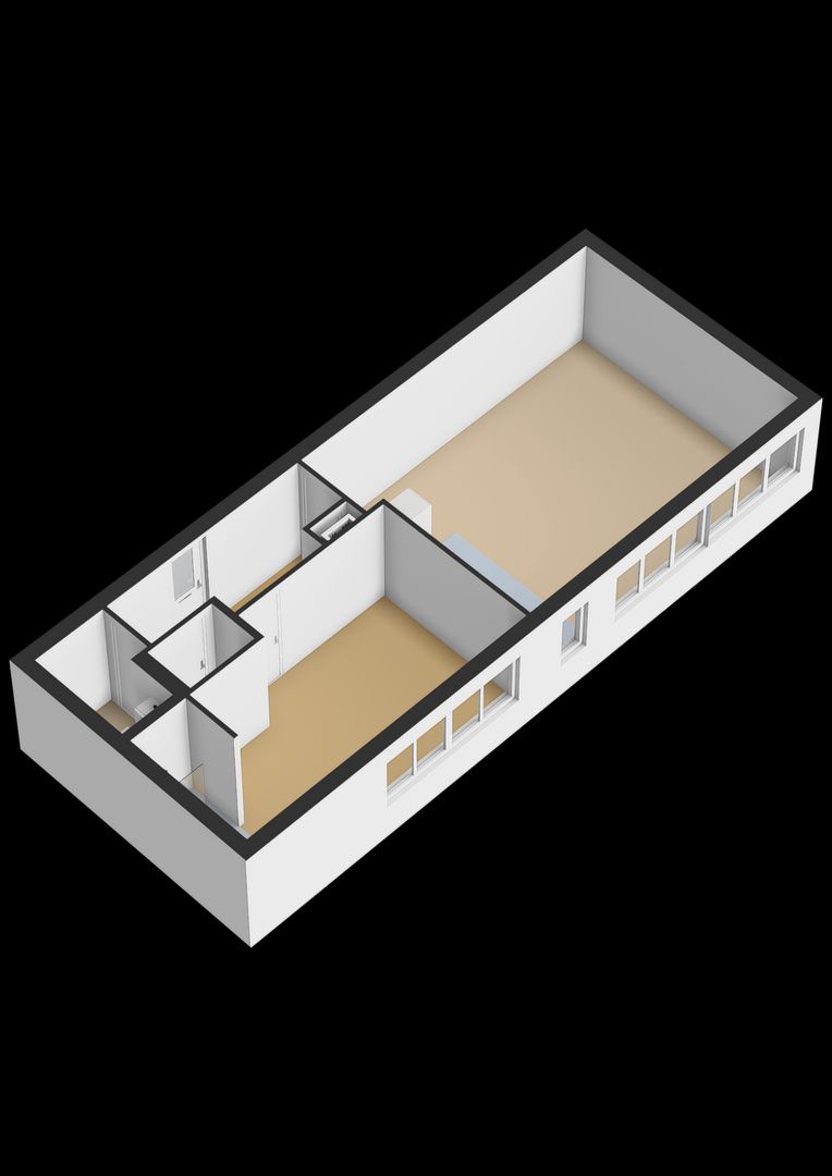 van Panhuysstraat 47 F, Noordwijk plattegrond-1