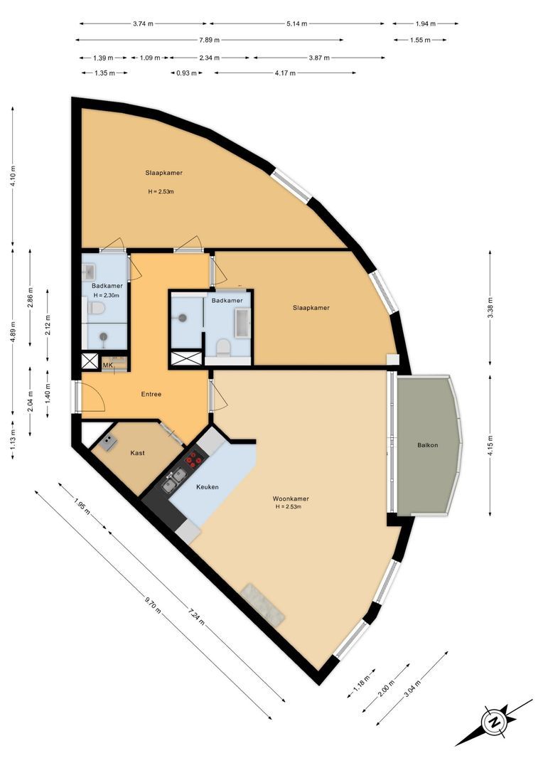 Groot Hoogwaak 104, Noordwijk plattegrond-0