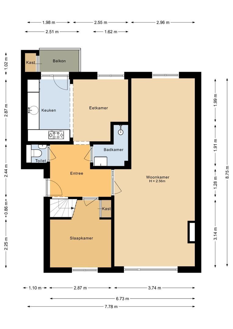 Gladiolusstraat 61, Noordwijk plattegrond-0
