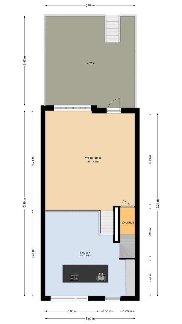 Asserstraat 28, Katwijk plattegrond-1