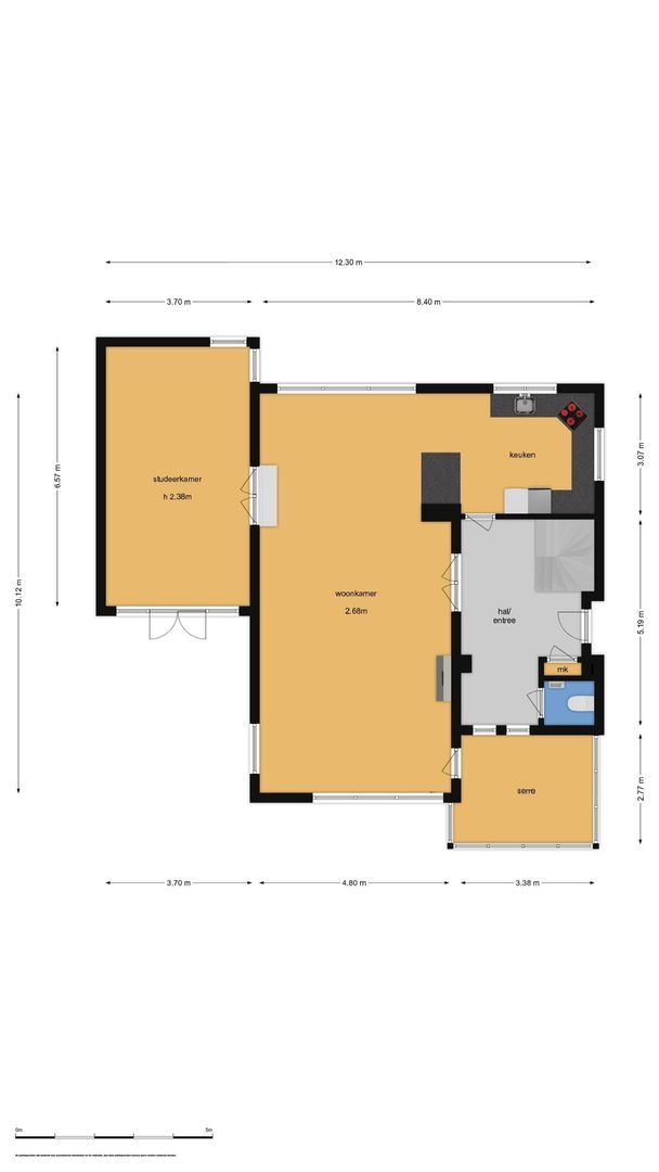 Erasmusweg 12, Noordwijk plattegrond-0