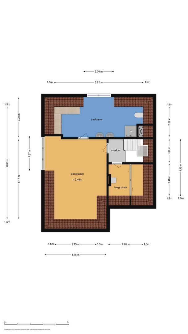 Erasmusweg 12, Noordwijk plattegrond-1