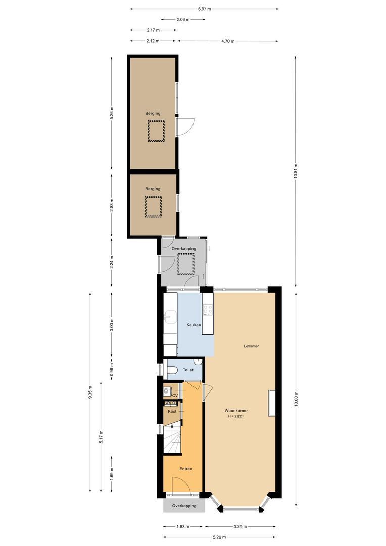 Herenstraat 31, Voorhout plattegrond-1