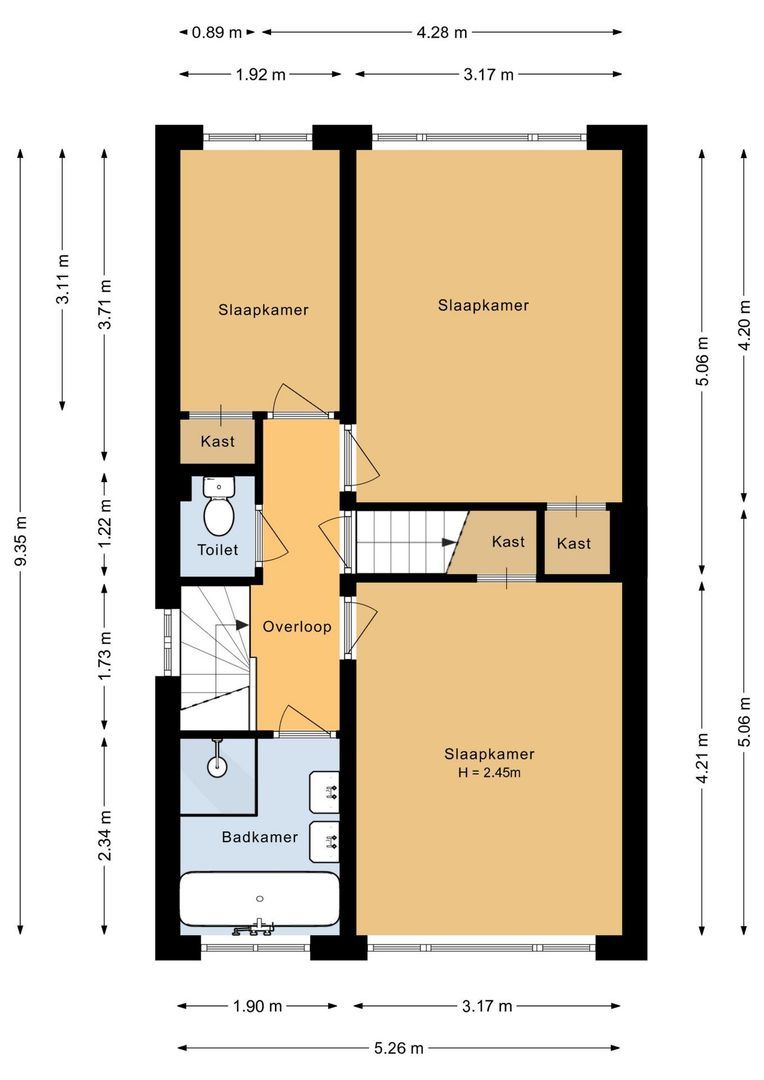 Herenstraat 31, Voorhout plattegrond-2