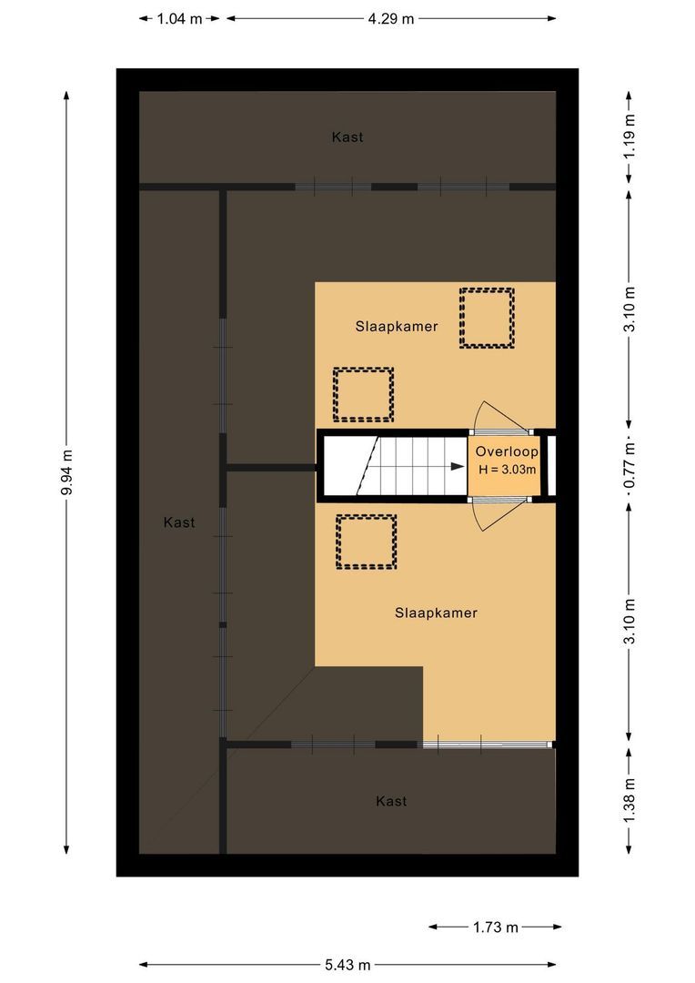 Herenstraat 31, Voorhout plattegrond-3