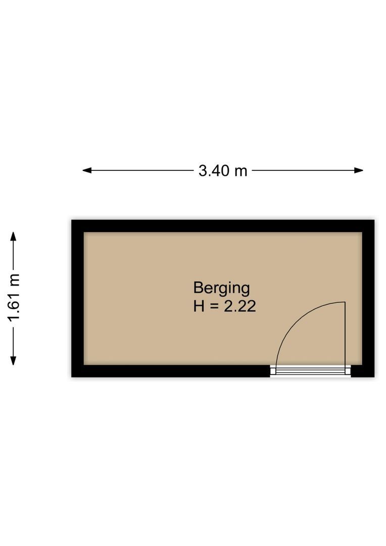 de la Bassecour Caanstraat 125, Noordwijk plattegrond-3